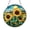 Acrylic 3.5 Inch, variant on Floral Sunflower Stained Glass Style Suncatcher Window Decor, Garden Art Design, Decorative Glass Style Window Hanging for Cheerful Home