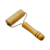 Ke1Clo Wooden Rolling Pin for Baking, Non-Stick Dough Roller for Pastry and Cookies, Natural Wood Kitchen Baking Tool with Comfortable Handle