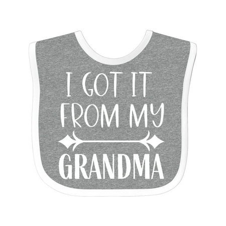 

Inktastic I Got It from My Grandma Gift Baby Boy or Baby Girl Bib