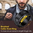 thumbnail image 2 of ORUYROP Men Vintage Celtic Rings, Can Engrave, Stainless Steel/Gold Plated/Black (Send Gift Box), 2 of 7