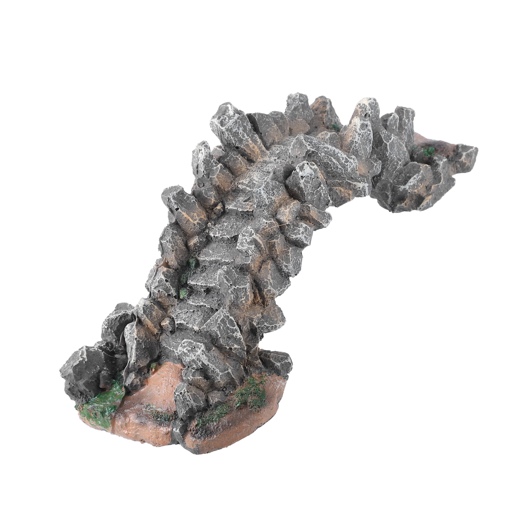 Aquarium Decorations Arch Bridge Decoration Resin Fish Accessories Gray