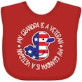 thumbnail image 3 of Inktastic My Grandpa is a Veteran Military Family Boys or Girls Baby Bib, 3 of 4