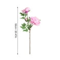 thumbnail image 3 of BNNG 2 Bouquets Artificial Peonies Dark Pink Light Pink Peony Flowers Of Peony Branches For Wedding Home Office Party Decoration Table Centerpieces Silk Floral Stems Faux Floral Wreaths, 3 of 9