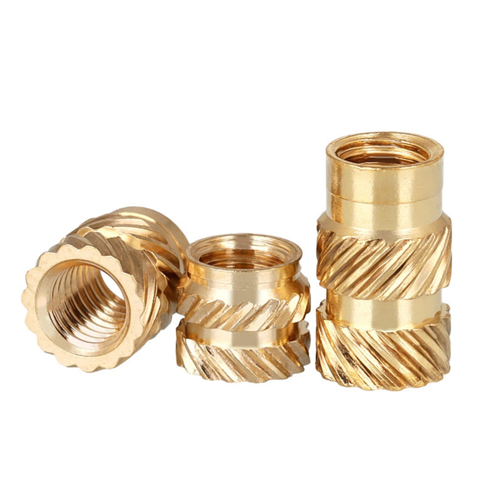 300PCS Brass Threaded Insert Nuts Set Knurled Nuts for Plastic Parts Heat Ultrasonic Application