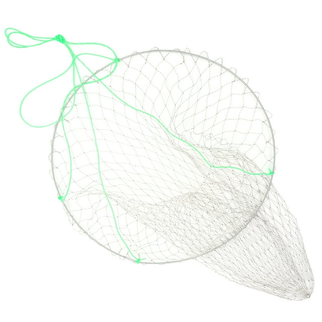 Red de pesca plegable portátil para cangrejos, con cuerda, jaula de lanzamiento manual, trampa de malla plegable para pececillos, langostas, cangrejos de río y camarones