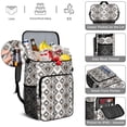 thumbnail image 5 of Travel Cooler Bag - Boho Bohemia Pioneer Flower Geometric Line Art Camping Beer Cooler Backpack with Bottle Opener- Waterproof Insulated Picnic Backpacks - Cooler Bag for Beach, 5 of 6