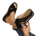 thumbnail image 6 of RotHome Orthopedic Wedge Sandals for Women Dressy Low Heel Comfortable Walking Arch Support Casual Slip On Summer Shoes Trendy Sandalias de Mujer, 6 of 6