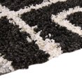 thumbnail image 6 of Rugs.com Athena Shag Collection Rug – 5' 3 Round Black And White Shag Rug Perfect For Kitchens, Dining Rooms, 6 of 9