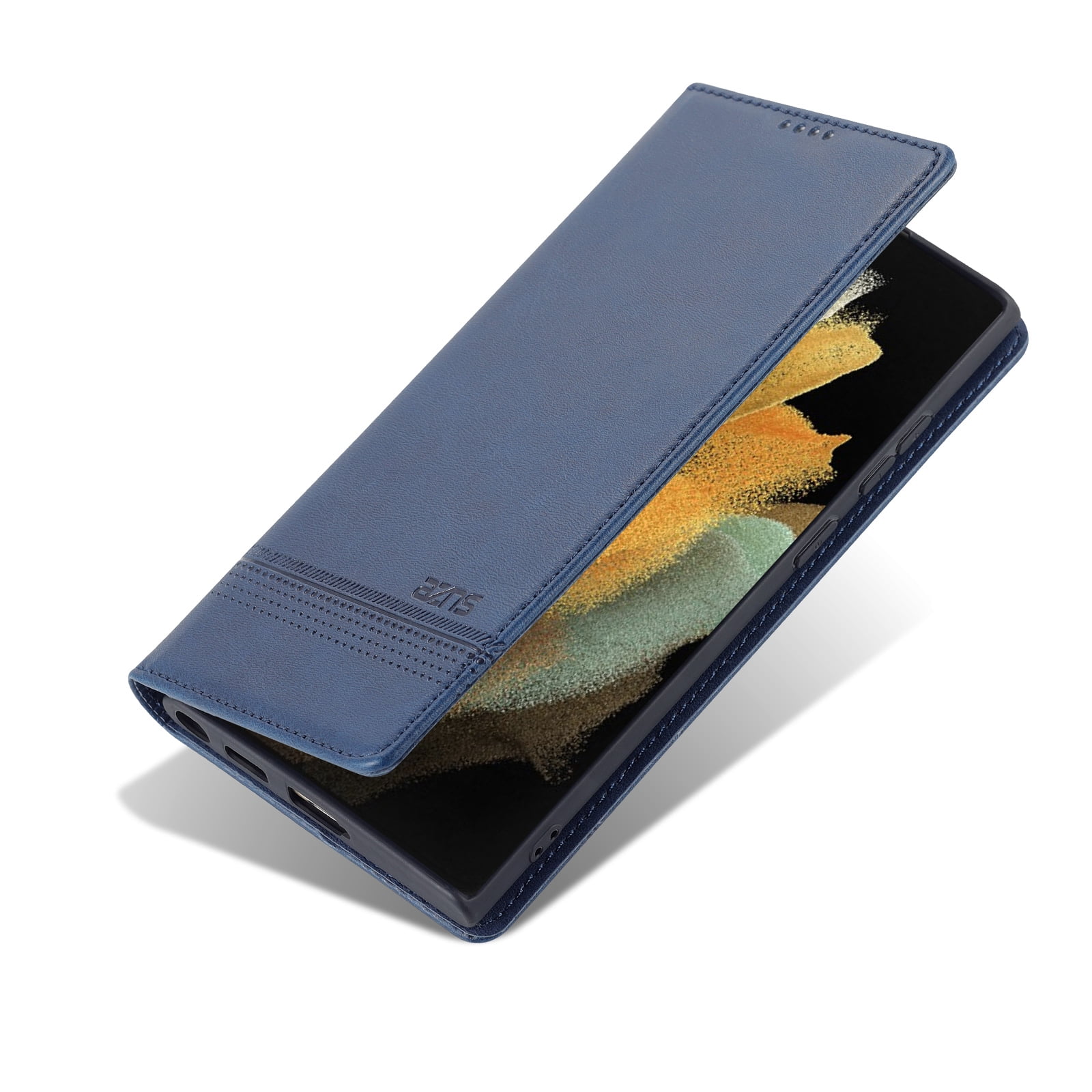 6.8 Galaxy S22 Ultra 5G Wallet Case, Samsung Galaxy S22 Ultra 5G 2022 PU  Leather Case, Njjex Luxury PU Leather 9 Card Slots Holder Carrying Folio  Flip Cover Kickstand & Hand Strap 