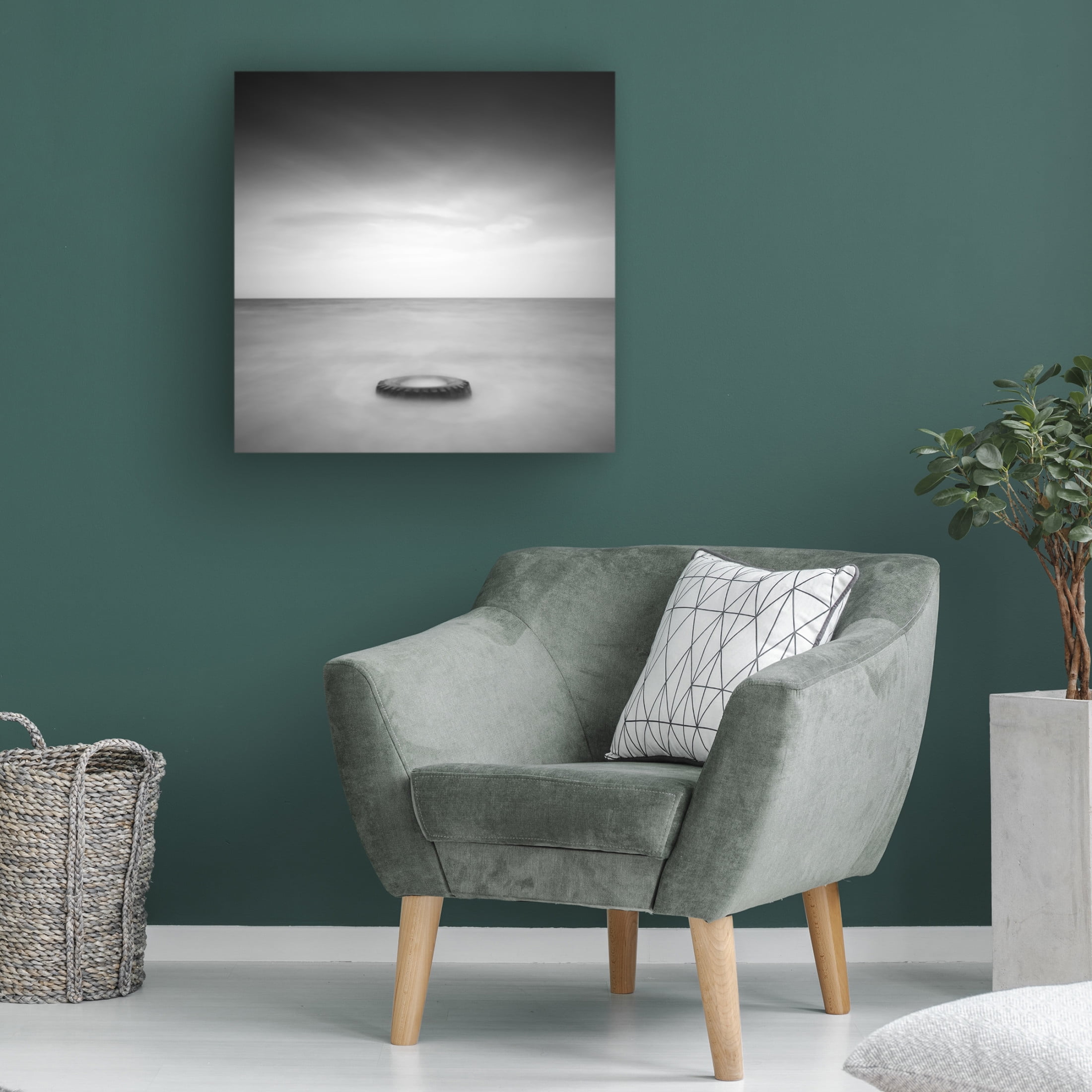 Canvas Wall Art - Catalin Baican '-O-' Wall Art for Living Room, Bedroom, or Office Décor by Trademark Fine Art - 35 x 35 Inches