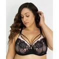 thumbnail image 5 of Tulip Strappy Lace Push Up - Black & Adobe Rose, 5 of 7