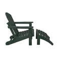 thumbnail image 4 of Westin Outdoor 2-Piece Set Plastic Adirondack Chair with Ottoman Footrest Included, Dark Green, 4 of 4