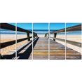 thumbnail image 2 of Long Boardwalk into Blue Seashore - Seashore Canvas Art Print, 2 of 3