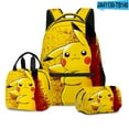 Pokemon Anime Backpacks Sets, Cartoon Animal Laptop Backpack Daypack 3D