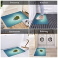 thumbnail image 5 of Rateoe Paradise Island Pattern Flannel Door Mat Indoor Outdoor Entrance, Waterproof All-Weather Doormat,Fade Resistant, Low Profile Entryway Mat 16x24in, 5 of 7