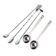 thumbnail image 2 of 2 Pcs Tablespoon Measuring Spoon Coffee Scoop, 30Ml Metal & 3 Pcs Stainless Steel Mixing Spoons Spiral Pattern Bar, 2 of 7