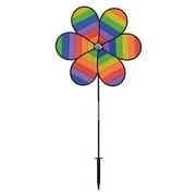 In The Breeze 2828 — Rainbow Dazee Spinner, Garden and Yard Flower Wind Spinner, Colorful Decoration