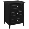 thumbnail image 2 of LYKE Home Denez 3-drawer Black Nightstand, 2 of 2