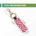 thumbnail image 3 of Wukai Piggy Sunflower Print Leather Car Keychain, Universal Key Fob Keychain, Leather Key Chain Holder for Men and Women,360 Degree Rotatable, 3 of 5
