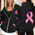 thumbnail image 4 of Cancer Awareness Hoodie 2025 Long Sleeve Full Zipper Hoodies with Pockets Jacket Hooded Sweatshirt Hoodie Women, 4 of 7