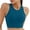 Light Blue, variant on Womens Bikinis Top Solid Color Backless Swimsuit Top Wave Bikini