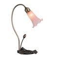 thumbnail image 6 of 16" High Pink Tiffany Pond Lily Accent Lamp, 6 of 7