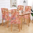 thumbnail image 2 of Yayeee 2 Pack Dining Chair Covers Stretch Parson Chairs Slipcovers Seat Protector, Abstract Pink Flowers, 2 of 6