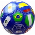 thumbnail image 5 of Icon Sports Size 5 Soccer Ball, National Teams World Clubs, Country Flags Soccer Ball - Blue, 5 of 5