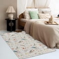 thumbnail image 3 of Birds Rugs for Living Room Bedroom - Floral Rug 3x5 - Flower Carpet for Home Decor - Washable Non Slip Patterned Indoor Small Area Rug - Soft & Low Pile (ZK&807), 3 of 7