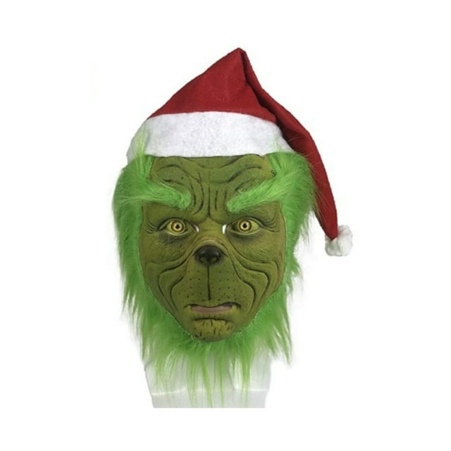 Máscara Christmas Grinch de látex para Halloween