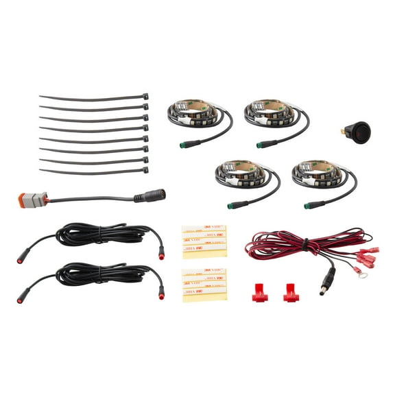 Diode Dynamics RGBW Footwell Strip Kit 4pc Multicolor DD0443