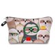 thumbnail image 1 of Bolsa de cosméticos con patrón de perezoso para mujer, neceser con impresión Digital, organizador de viaje, bolsa de maquillaje, estuches de lápices con cremallera Eco personalizados LIUWENJING unisex, 1 of 2
