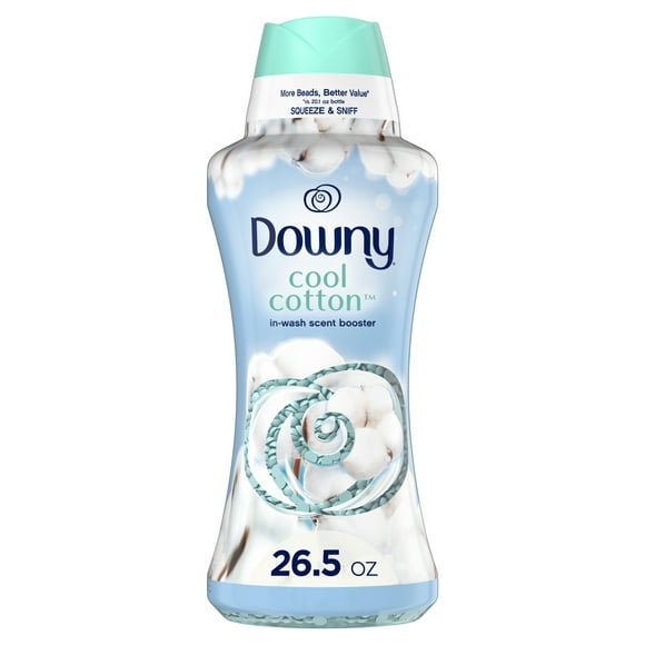 Downy in-wash Parfum Booster Perles, Parfum de Coton Frais, 26,5 Onces
