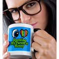 thumbnail image 2 of 3dRose, Bright Eye Heart I Love Spending My Parents Money, 15oz Two-Tone Black Mug, 2 of 7