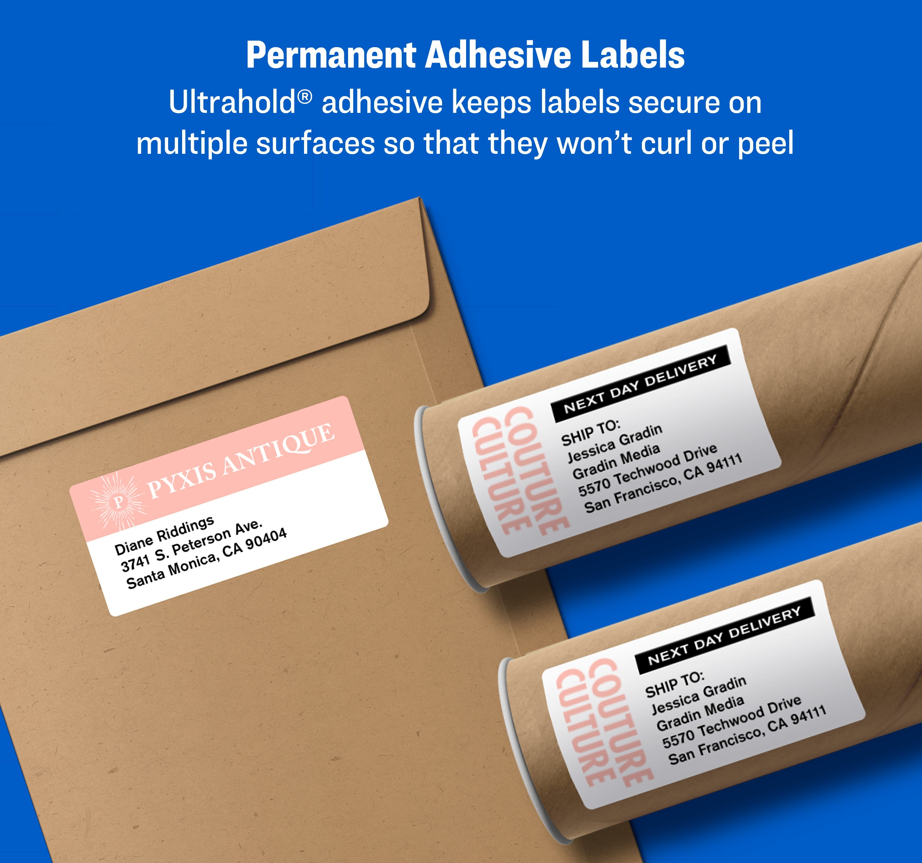 Buy Avery Shipping Labels, White, 3.5 x 5, Laser/Inkjet, 40 Labels