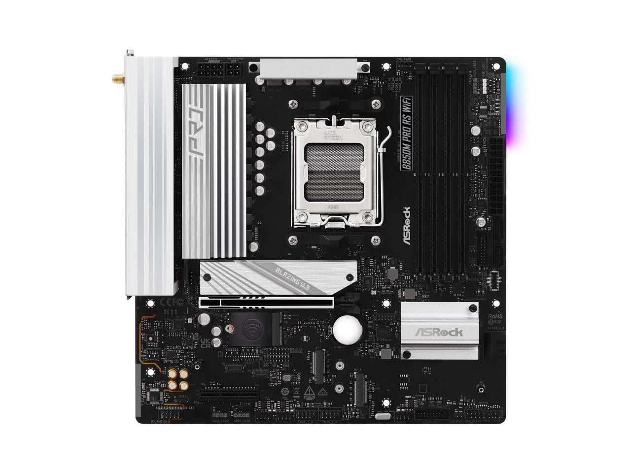 ASRock B850M PRO RS WIFI AM5 AMD B850 SATA 6Gb/s Micro ATX Motherboard