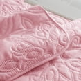thumbnail image 7 of Whale Flotilla Soft Queen Quilt Bedding Set for All Seasons, Vintage Damask Ultrasonic Full Size Quilts Set, Lightweight Reversible Bedspread, Coverlet, Bed Cover with 2 Pillow Shams, Pink, 7 of 7