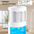 thumbnail image 5 of Quiet Small Dehumidifier for Bedroom  to 1000 Sq.Ft, 68 OZ Water , Auto Shut-Off, Portable Dehumidifier for Bathroom,Apartmen,tCloset, RV, Small Spaces with 7 Color LED Lights, 5 of 6