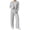 Gray B, variant on Ashirexll Pajamas for Women Set Ribbed Knit Hooded Long Sleeve Button Front Top with Matching Pants Loungewear Pajama Set