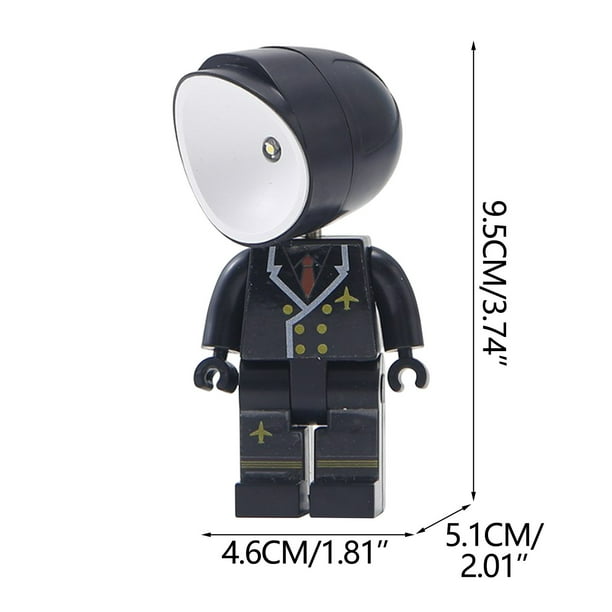 Luz Nocturna para Niños Astronauta Niños Caliente Luz Nocturna Botón Batería Mini Luz Decoración Luces Nocturnas para la Habitación de los Niños