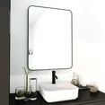 thumbnail image 2 of Cterwk 24 x 32 Inch Black Aluminum Frame Bathroom Wall Mirror, 2 of 9
