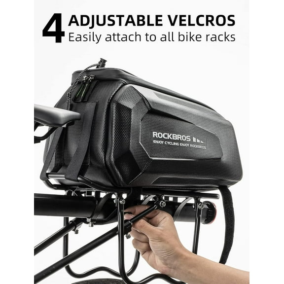 Bike Rack Bags - Hard Shell Bicycle Rear Rack Bag Large Pannier