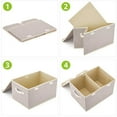 thumbnail image 4 of Brabtod Dog Toy Box with Lid, Large Dog Toy Bin, Collapsible Dog Toy Organizer,Dog Toy Basket Storage -Chew Proof Dog Bin, Gray, 4 of 7