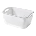 thumbnail image 1 of Coladores de alimentos, colador de cocina, juego de cuencos para frutas blanco pequeño, 1 of 9