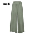 thumbnail image 2 of Wide Leg Pants for Women Elastic High Waist Palazzo Pants Flowy Lounge Smocked Trousers Casual Work, 2 of 6
