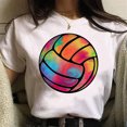 thumbnail image 3 of Camiseta de voleibol para mujer, camisetas divertidas de manga cómica, ropa divertida para niña, 3 of 5