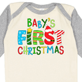 thumbnail image 4 of Inktastic Baby's First Christmas - Cute Letters Boys or Girls Long Sleeve Baby Bodysuit, 4 of 5