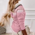 thumbnail image 5 of Edvintorg Womens Sweater Plus Size Fashion Crew Neck Casual Pullover Top Long Sleeve Loose Knit Sweaters Women's Clothes S-3XL Pink, 5 of 7
