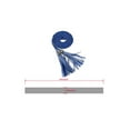 thumbnail image 3 of INSPIRE CHICWomens Tassels Braided Waist Belt Self Tie Woven Skinny Belts for Dress 132cm/52" Black & Royal Blue, 3 of 7