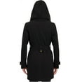 thumbnail image 3 of Wutalume Women's Solid Color Winter Thickened Wool Blend Long Coat with Lining, Elegant and Warm, Oversized Fit, Ideal for Formal and Casual Occasions in Cold Seasons,Black L, 3 of 4